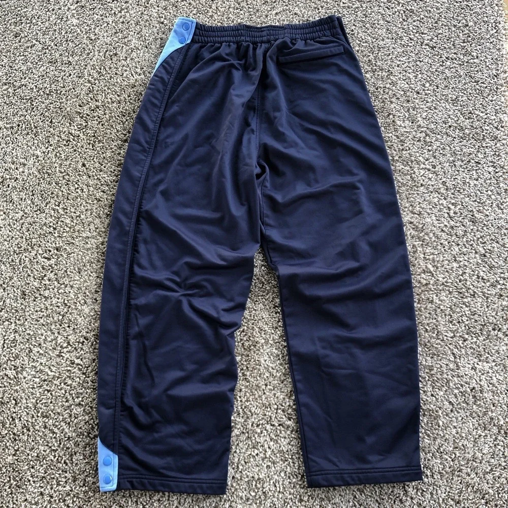 Vintage Reebok Utah Jazz Pants Mens Size L Blue NBA Tear Away Warm Up Sweatpants